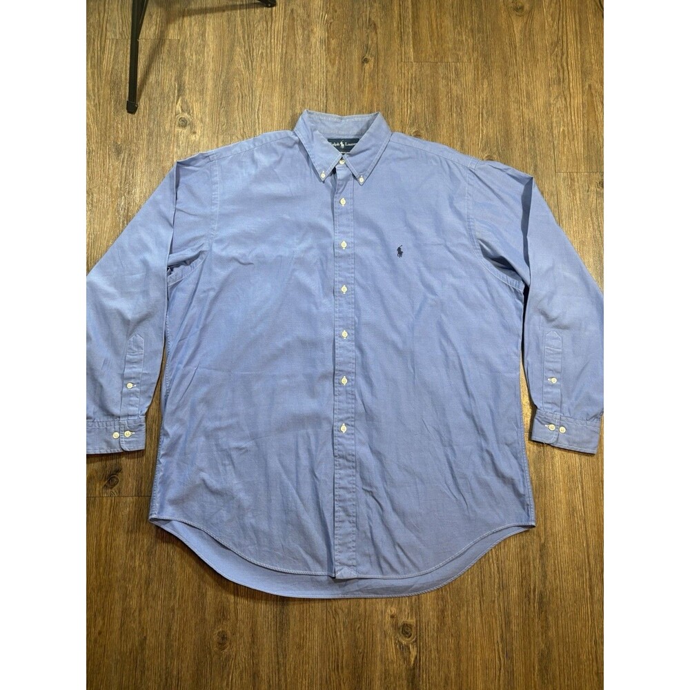 Polo Ralph Lauren Men’s Yarmouth Oxford Dress Shirt Blue 17 - 34/35